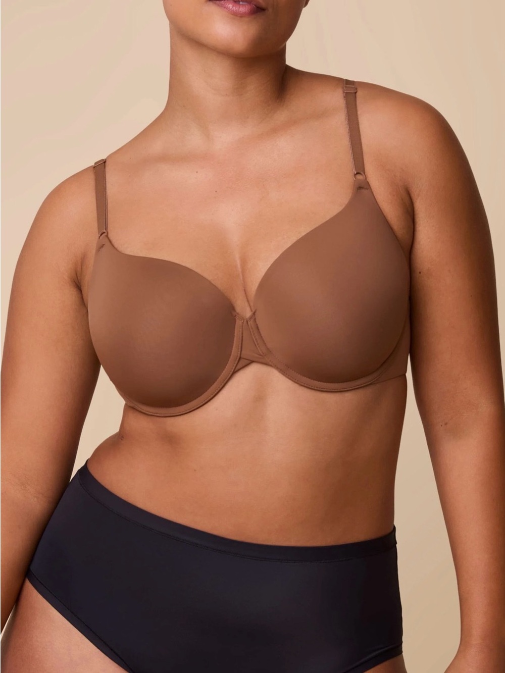 Harper Wilde Base T-Shirt Bra Dark Brown